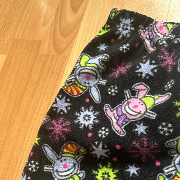 Happy Bunny Jim Benson fleece pj bottoms - Picture 5 of 8